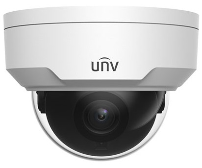 Видеонаблюдение  Неватека Камера Uniview Видеокамера IP купольная антивандальная, 1/3" 4 Мп КМОП @ 30 к/с, ИК-подсветка до 30м., 0.01 Лк @F2.0, объектив 2.8 мм, DWDR, 2D/3D DNR, Ultra 265, H.265, H.264, MJPEG, 2 потока, детекция движ (IPC324LB-SF28K-G)