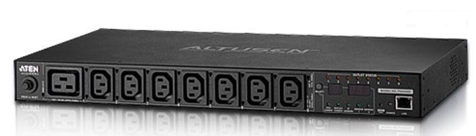 Блок распределения питания ATEN 20A/16A 8-Outlet 1U Outlet-Metered & Switched eco PDU (PE8208G-ATA-G)