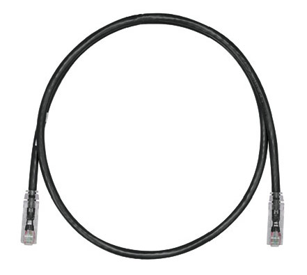 Патч-корды медные  Неватека Патч-корд Panduit UTPSPL3MBLY вилка RJ-45 кат.6 3м чёрный LSZH