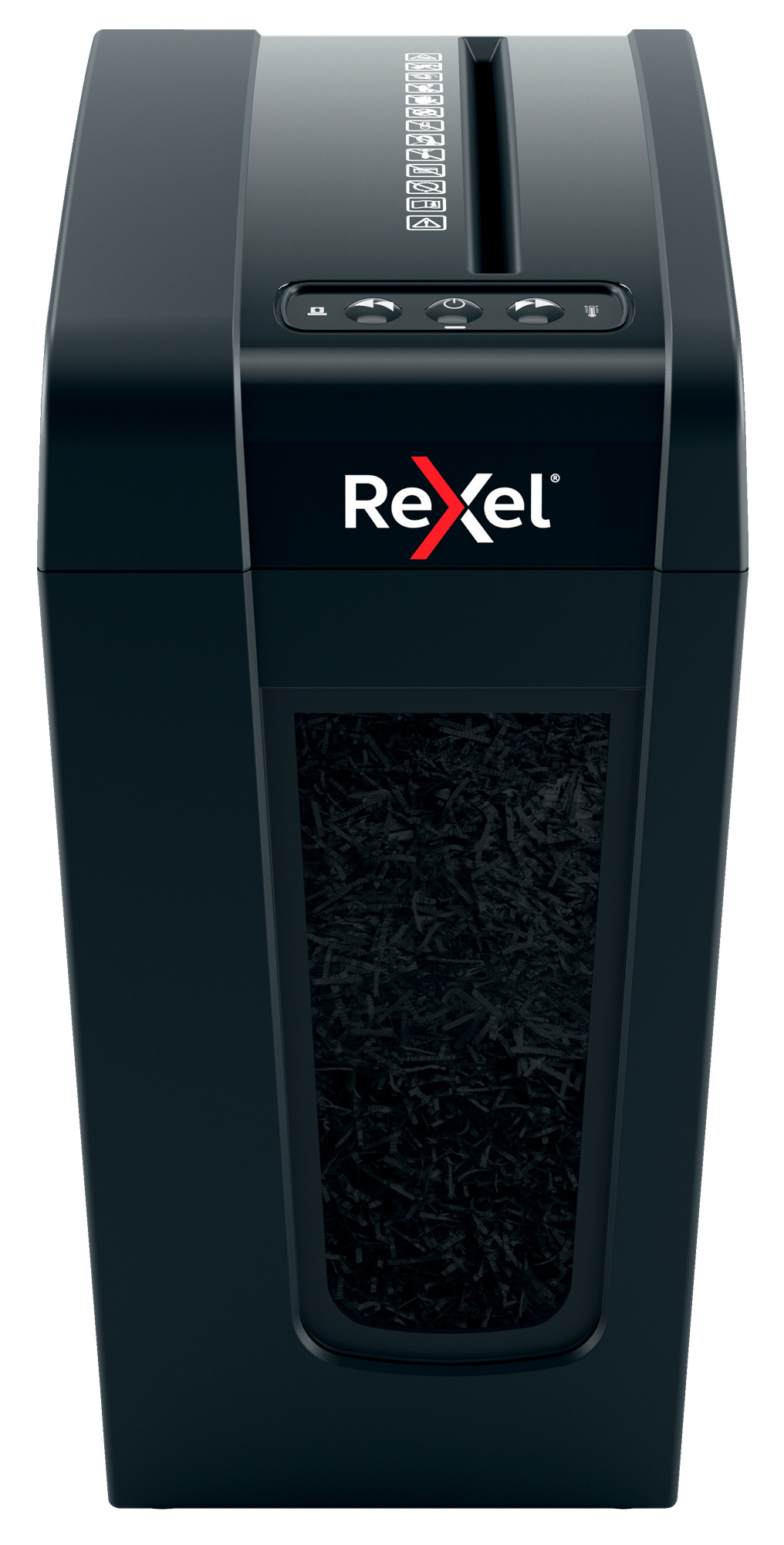 Шредеры (Уничтожители) Шредер Rexel SECURE X8-SL EU черный (секр.P-4)/фрагменты/8лист./14лтр./скрепки/скобы