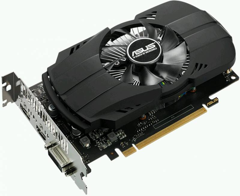 Видеокарта Asus PCI-E PH-GTX1050TI-4G nVidia GeForce GTX 1050TI 4096Mb 128bit GDDR5 1290/7008 DVIx1/HDMIx1/DPx1/HDCP Ret