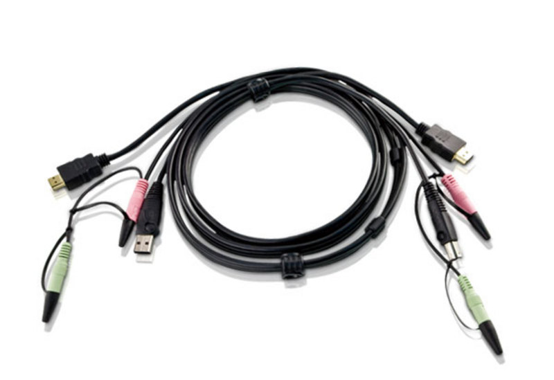 Кабель ATEN Custom USB 2.0 HDMI KVM Cable L:1.8m (2L-7D02UH)