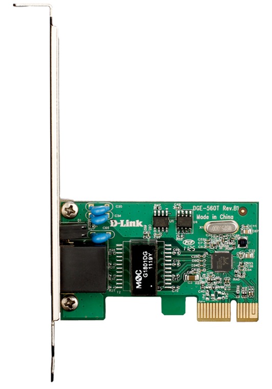 Сетевые адаптеры  Неватека Сетевой адаптер Gigabit Ethernet D-Link DGE-560T PCI Express