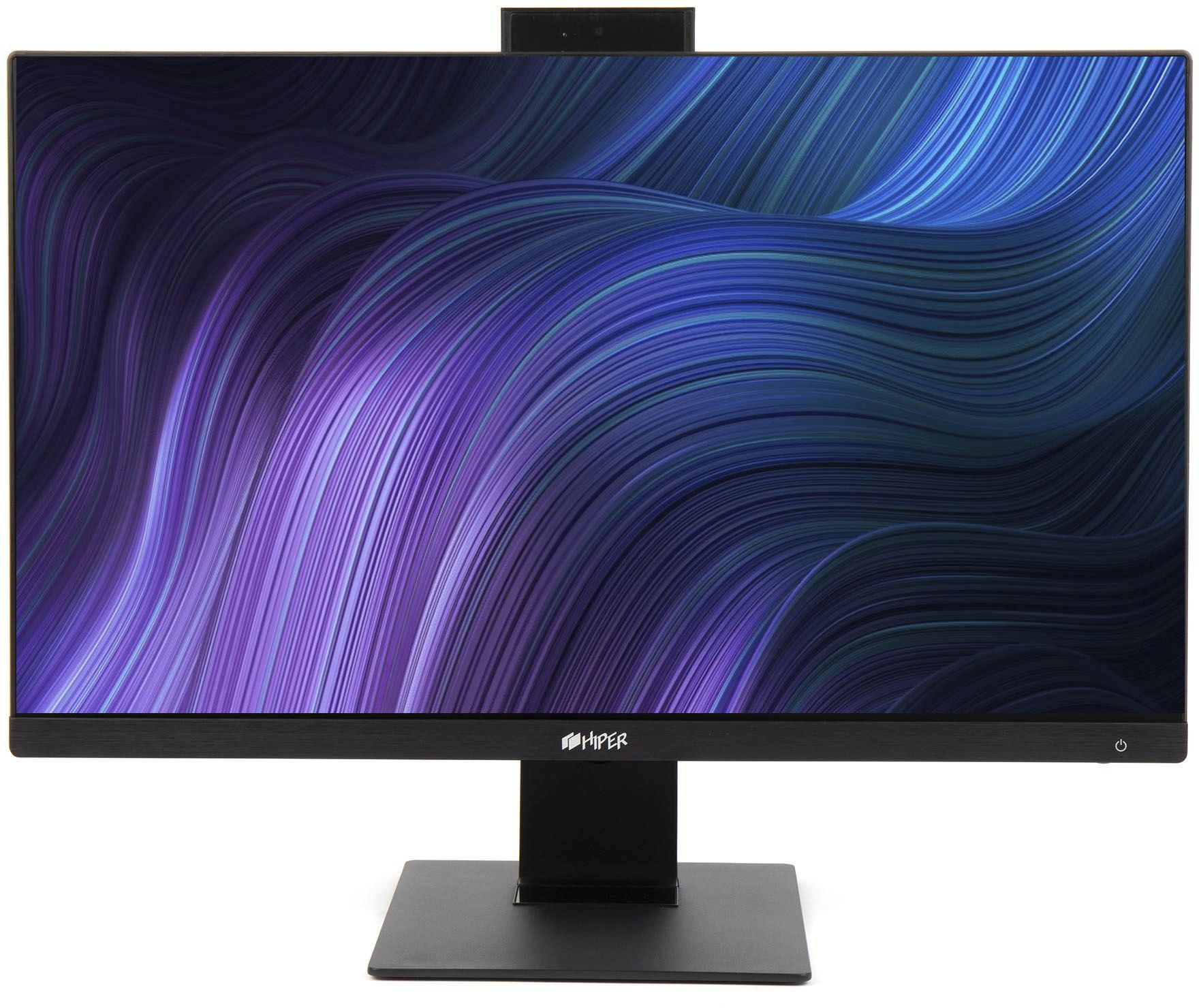 Моноблок Hiper V6 23.8" Full HD Cel G5905 (3.5) 4Gb SSD256Gb UHDG Windows 10 Professional GbitEth WiFi BT клавиатура мышь Cam черный 1920x1080