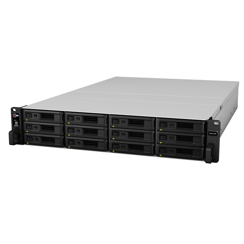 Полка расширения для схд Synology Expansion Unit (Rack 2U) for RS4021xs+,RS3621RPxs,RS3621xs+,RS2418+/ up to 12hot plug HDDs SATA(3,5' or 2,5')/1xPS incl Cbl (RX1217)