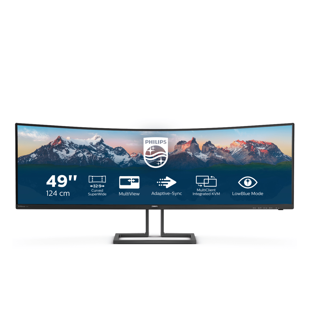 Монитор LCD 124,5 cm (49") 32:9 5120 x 1440, VA, Curved, nonGLARE, 450 cd/m, H178°/V178°, 3000:1, 80M:1, 16.7M, 5ms, 2xHDMI, DP, USB-Hub, Height adj, Tilt, Swivel, Speakers, 3Y, Black