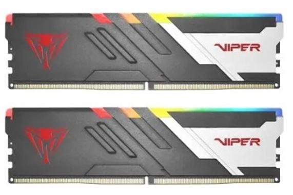   Неватека Память DDR5 2x16Gb 6400МГц Patriot PVVR532G640C32K Viper Venom RGB RTL PC5-49600 CL32 DIMM 288-pin 1.35В kit