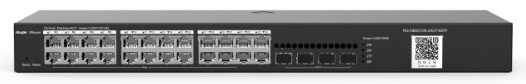 Коммутатор Reyee 24-Port Gigabit L2 Managed  Switch, 24 Gigabit RJ45 Ports, 4 SFP Slots, 19-inch Rack-mountable Steel Case (RG-NBS3100-24GT4SFP)