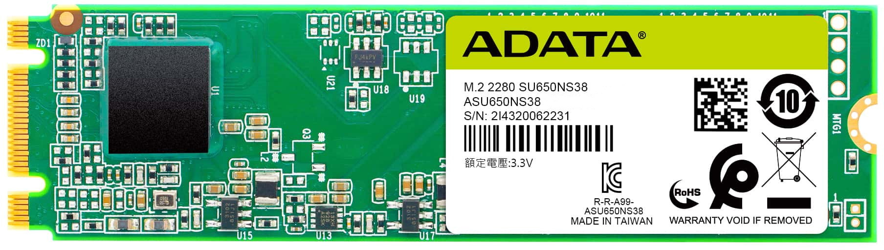 Накопитель SSD A-Data SATA III 240Gb ASU650NS38-240GT-B Ultimate SU650 M.2 2280