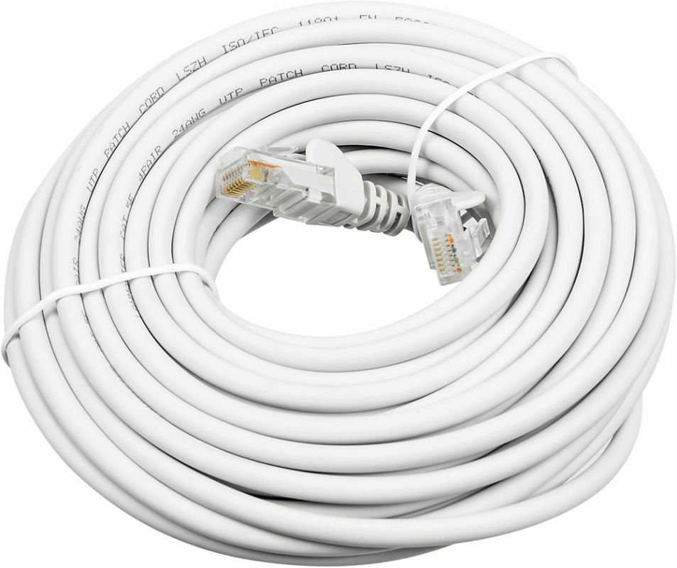 Патч-корд Lanmaster LAN-PC45/U5E-10-WH UTP вилка RJ-45-вилка RJ-45 кат.5е 10м белый LSZH (уп.:1шт)