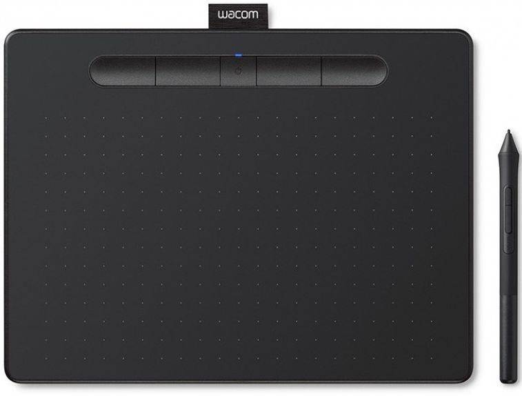 Планшеты для рисования Графический планшет Wacom Intuos M Bluetooth Black (CTL-6100WLK-N)