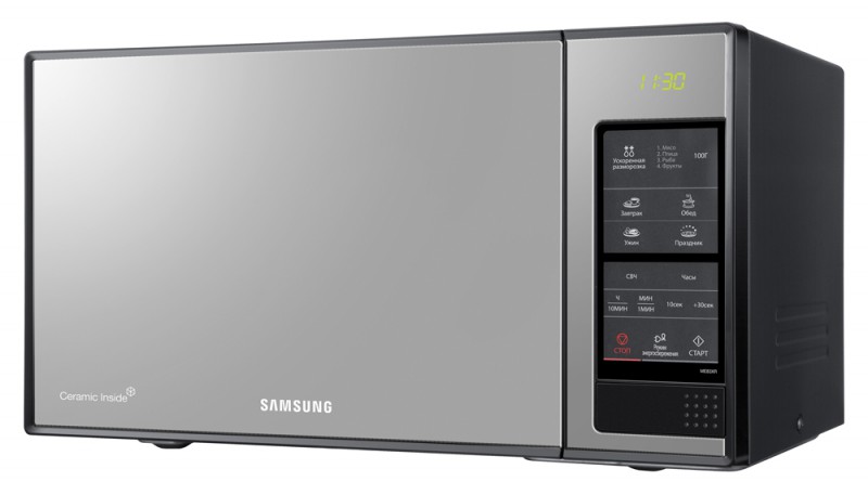 Соло Микроволновая Печь Samsung ME83XR/BWT 23л. 800Вт черный