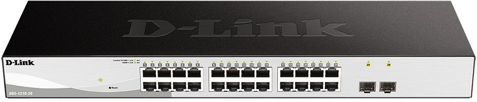 Коммутатор D-Link DGS-1210-26/F1A 24G 2SFP настраиваемый