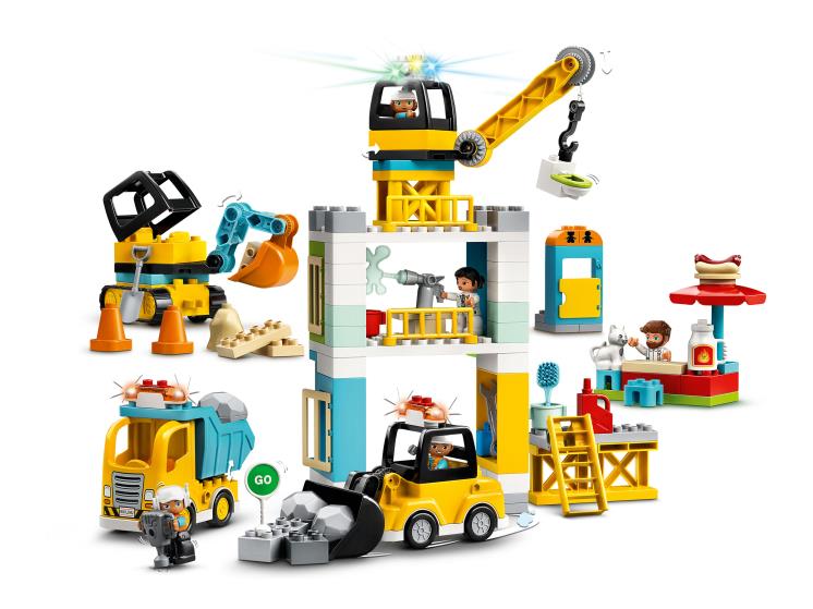 Игрушка DUPLO GROSSE BAUSTELLE MIT LICHT UND TON LEGO