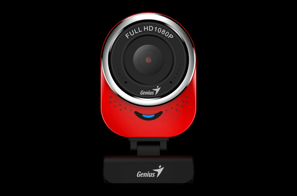 Веб-камера Genius QCam 6000 красная (Red) new package, 1080p Full HD, Mic, 360°, универсальное мониторное крепление, гнездо для штатива