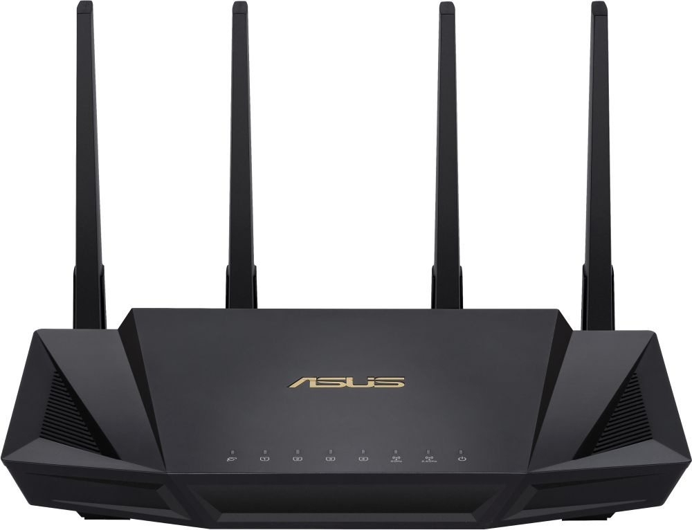 Маршрутизаторы Роутер беспроводной Asus RT-AX58U AX3000 10/100/1000BASE-TX черный