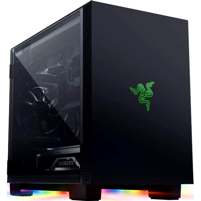 Корпус ПК Razer Tomahawk M1 (M1/Mini-ITX/Aluminum/Tempered Glass/Desktop Chassis) Razer RC21-01400100-R3M1