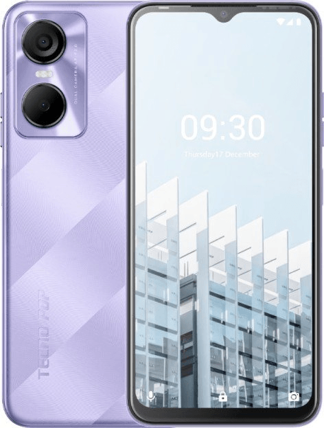 BE8 POP 6 Pro 32+2 Seven Degree Purple, 6.56" Asahi Glass, 20:9, 1612 x 720 пикселей, 2.0GHz, 4 Core, 2GB RAM, 32GB, up to 256GB flash, 8Mpix + AF/5Mpix, 2 Sim, 4G, BT v5.0, GPS, A-GPS, USB, 5000mAh, Android 12 S-GO, 195g, 164,87мм x76,25мм x 8,70мм