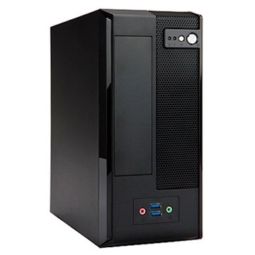 Корпус Slim Case InWin BM677 Black 160W  2*USB 3.0+AirDuct+Fan+Audio (6115718)