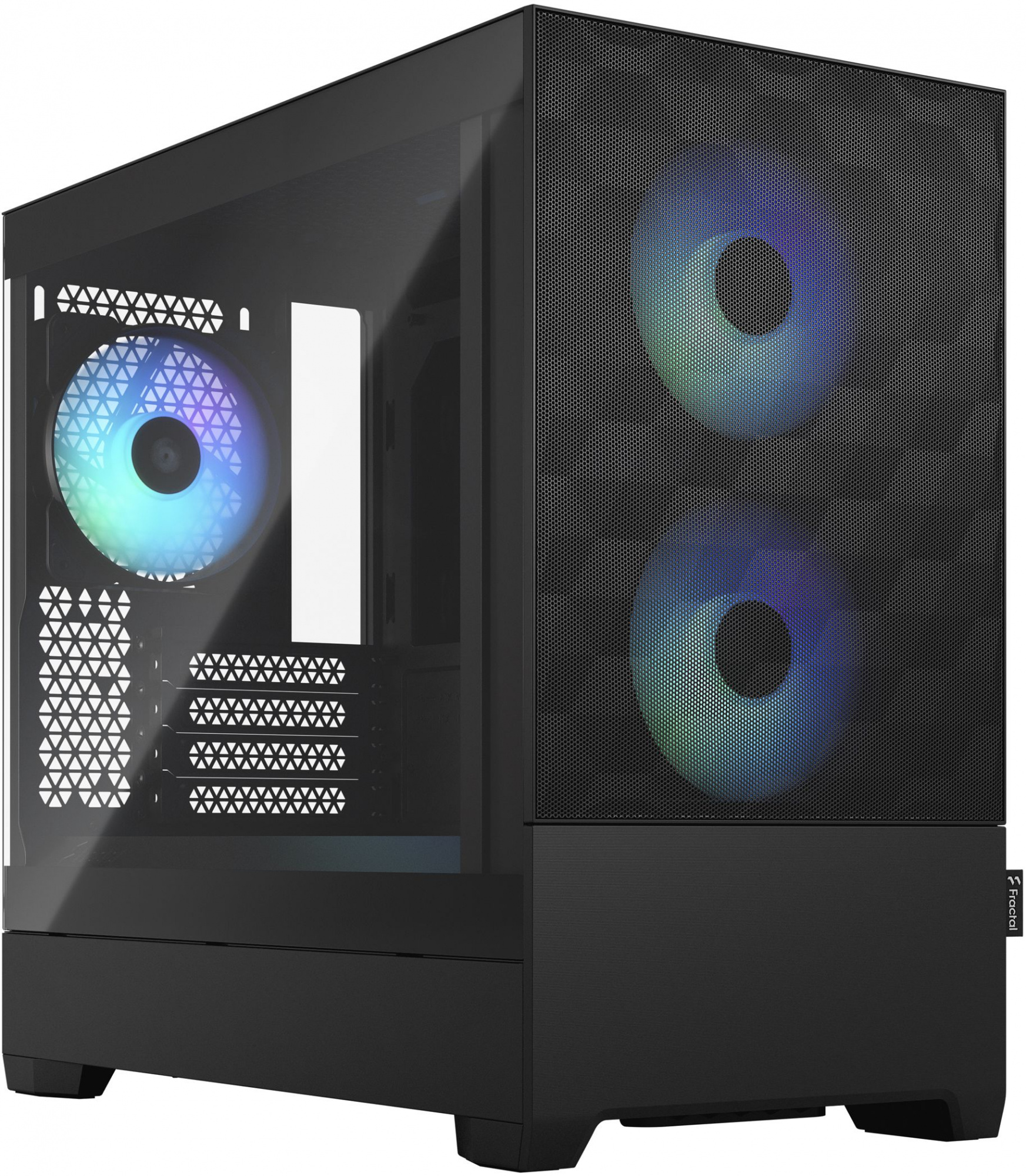 Корпус Fractal Design PoP Mini Air RGB Black TG черный без БП ATX 3x120mm 2xUSB3.0 audio bott PSU