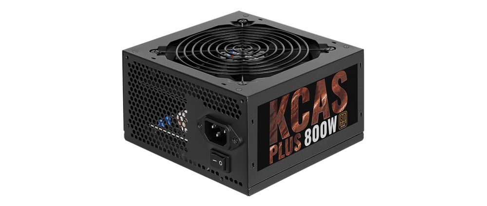 Блок питания Aerocool ATX 800W KCAS PLUS 800 80+ bronze (24+4+4pin) APFC 120mm fan 7xSATA RTL