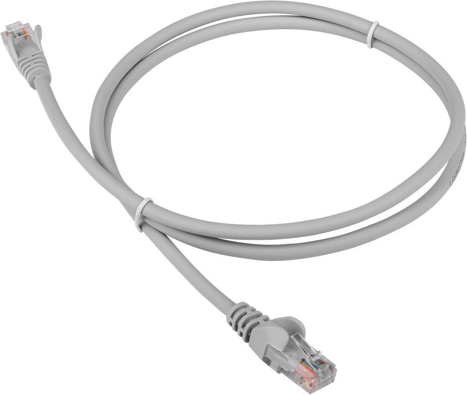 Патч-корд Lanmaster LAN-PC45/U5E-1.5-GY UTP вилка RJ-45-вилка RJ-45 кат.5е 1.5м серый LSZH (уп.:1шт)