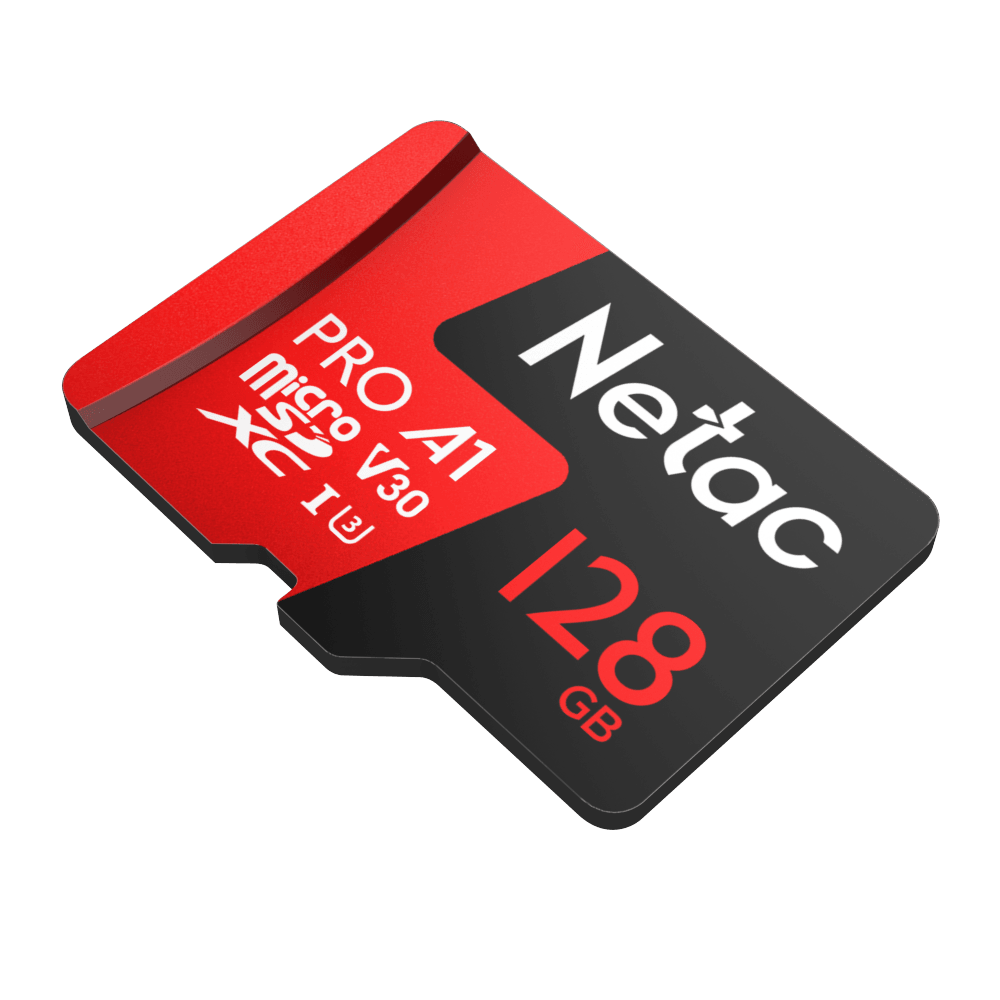 Карта памяти Netac MicroSD card P500 Extreme Pro 128GB, retail version w/SD adapter