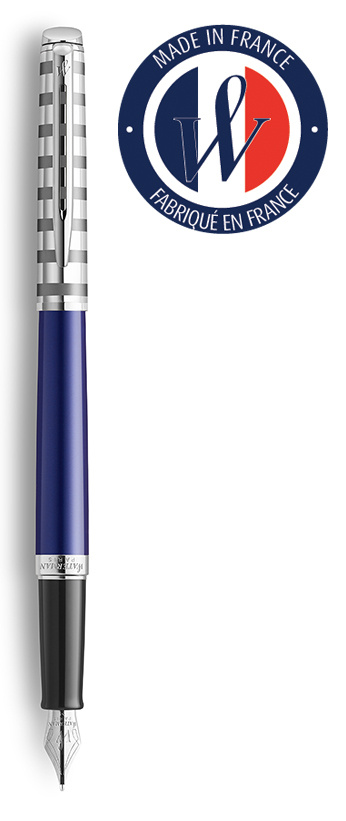 Ручка перьевая Waterman Hemisphere Deluxe (2117784) Marine Blue F перо сталь нержавеющая подар.кор.