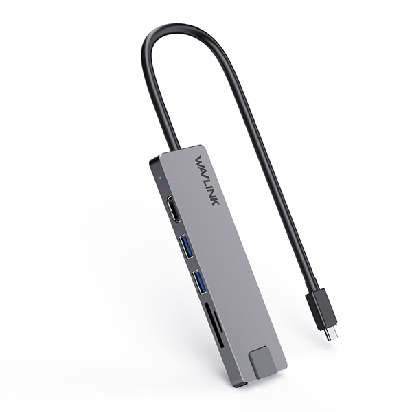 Док-станция Docking Station WAVLINK USB-C  Travel Mini/100W PowerDelivery/ 1xUSB3.0/1xUSB2.0/1xHDMI 4K 30HZ/1xGigabit LAN (WL-UHP3409)