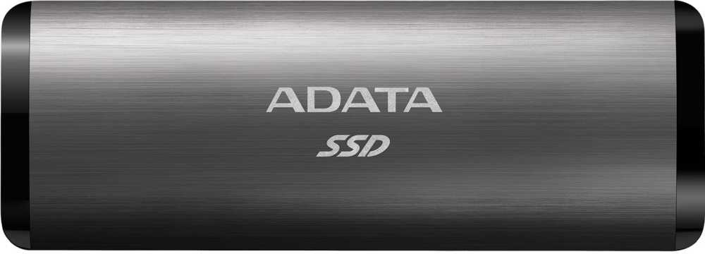 Накопитель SSD A-Data USB-C 256Gb ASE760-256GU32G2-CTI SE760 1.8" серый