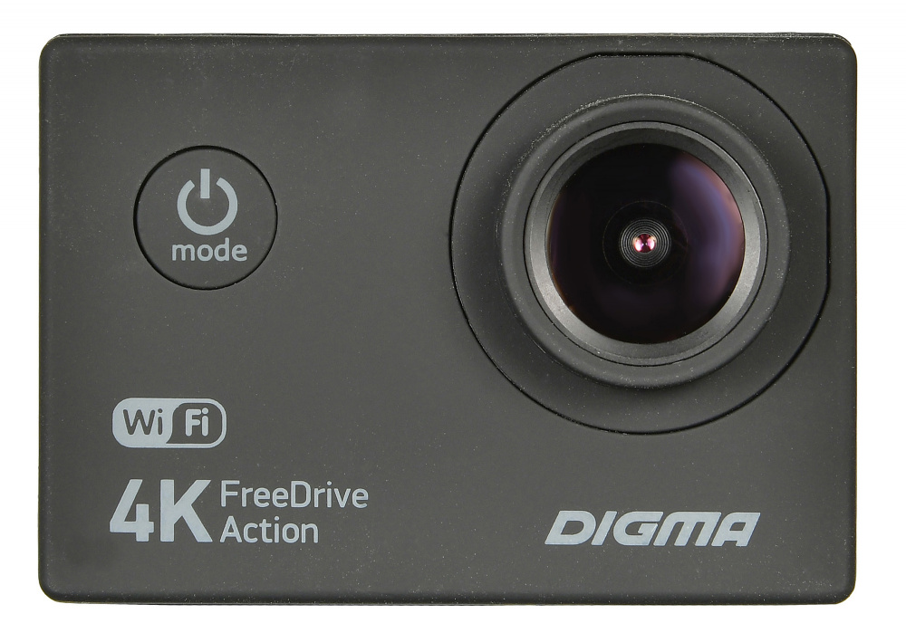   Неватека Видеорегистратор Digma FreeDrive Action 4K WiFi черный 8Mpix 2160x3840 2160p 150гр. Allwinner V3