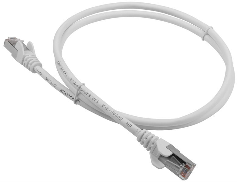 Патч-корд Lanmaster LAN-PC45/S5E-1.0-WH FTP вилка RJ-45-вилка RJ-45 кат.5е 1м белый LSZH (уп.:1шт)