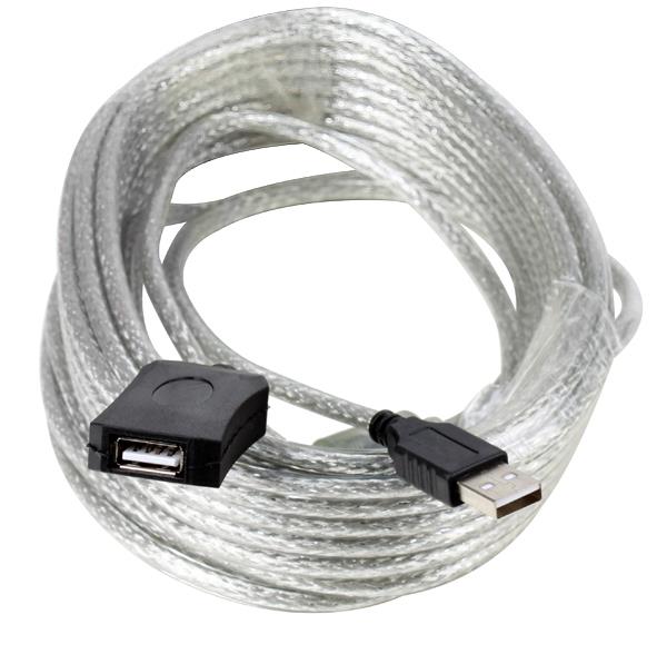 Кабель-удлинитель Aopen ACU823-15M USB A(f) USB A(m) 15м феррит.кольца