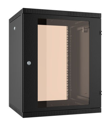 Шкаф коммутационный C3 Solutions WALLBOX (NT084558) настенный 12U 600x520мм пер.дв.стекл направл.под закл.гайки 160кг черный 470мм 22.5кг 610мм IP20 сталь