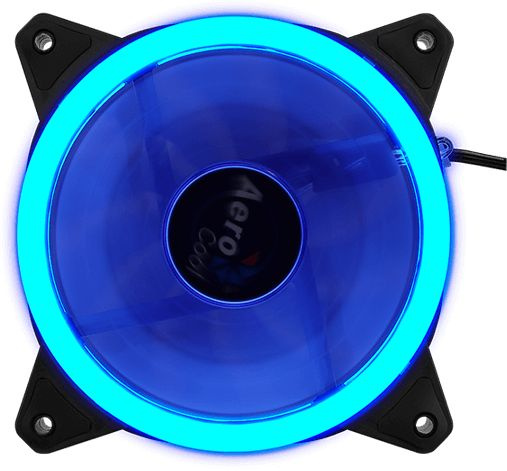 Вентилятор Aerocool Rev Blue 120x120mm 3-pin 15dB 153gr LED Ret