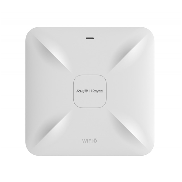 Точка доступа Reyee AX1800 Wi-Fi 6 dual-band Gigabit ceiling mount AP, dual Gigabit LAN uplink ports, built-in antennas, dual-band 2.4GHz/5GHz, 802.11ax, 802.11ac wave2/wave1, up to 1775Mbps access rate per AP; sup (RG-RAP2260(G))