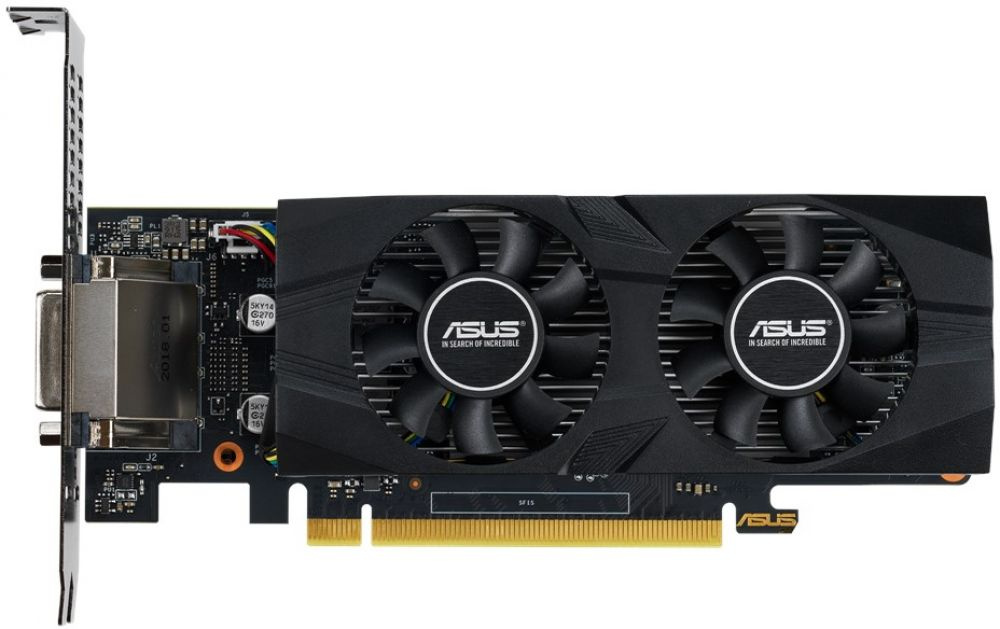 Видеокарта Asus PCI-E GTX1650-4G-LP-BRK NVIDIA GeForce GTX 1650 4096Mb 128 GDDR6 1410/12000 DVIx1 HDMIx1 DPx1 HDCP Ret