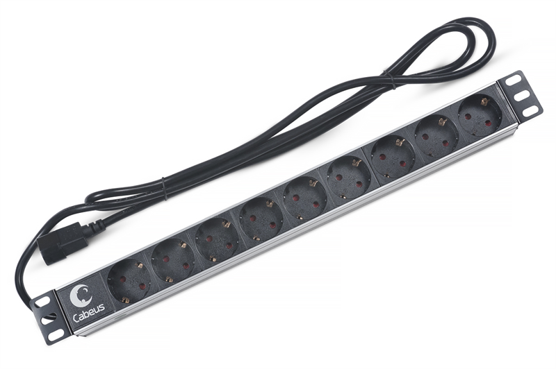 Блок розеток CABEUS PDU-9P-2IEC 9 роз 10А 250V шнур 2м (PDU-9P-2IEC)