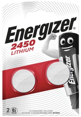 Батарея Energizer Lithium CR2450 (2шт) блистер