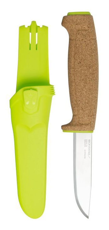 Ножи кухонные  Неватека Нож Morakniv Floating (13686) стальной разделочный лезв.97мм прямая заточка салатовый