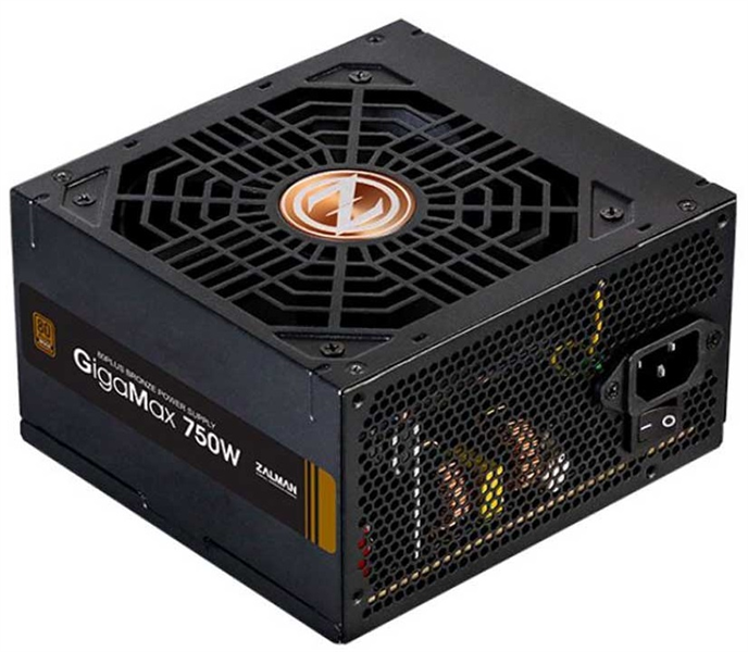 Блок питания Zalman ZM750-GVII, 750W, ATX12V v2.31, EPS, APFC, 12cm Fan, 80+ Bronze, Retail (ZM750-GVII)