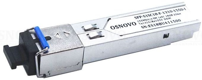 Трансивер OSNOVO SFP-S1SC18-F-1310-1550-I