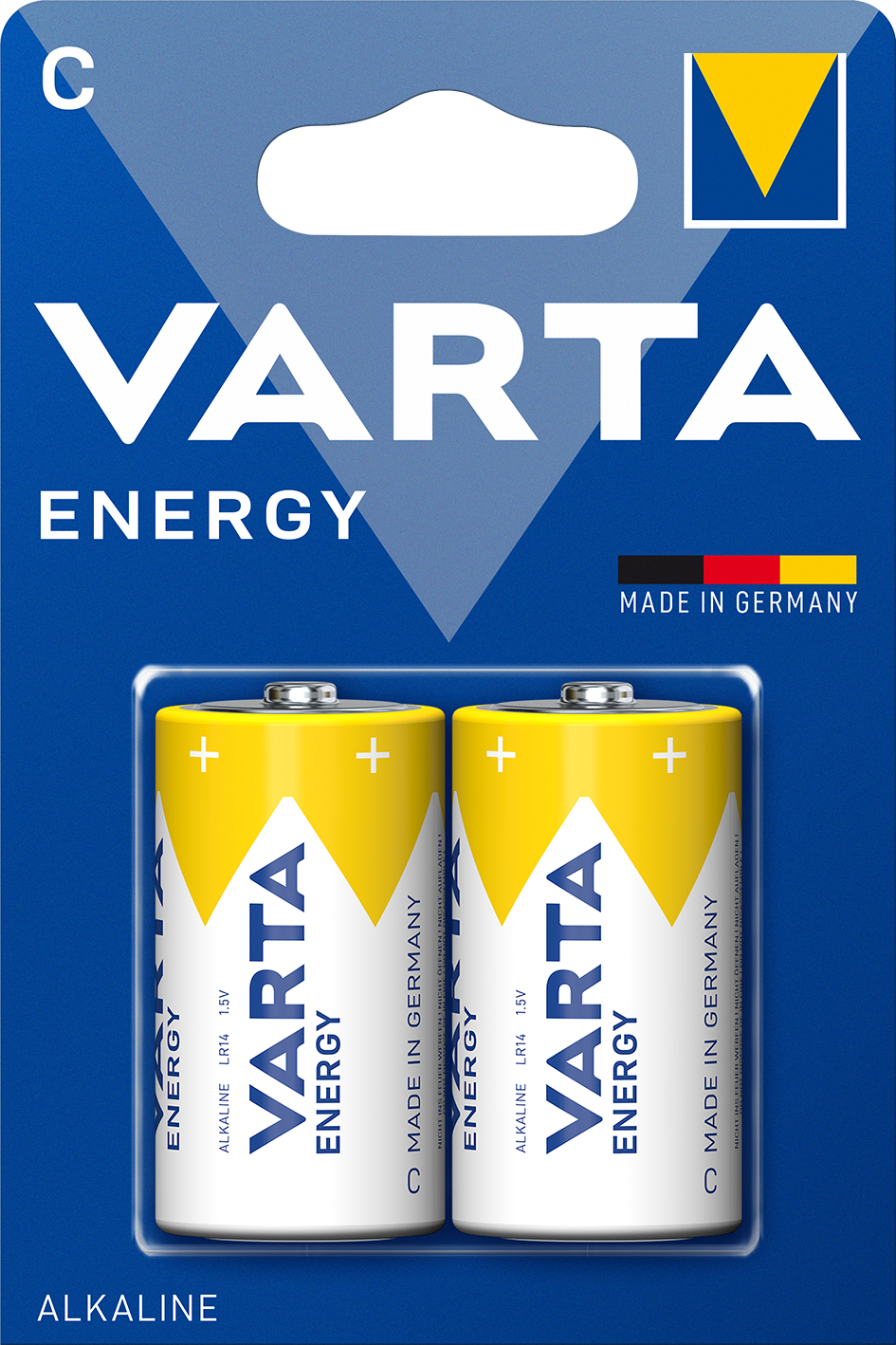 Батарейка Varta ENERGY LR14 C BL2 Alkaline 1.5V (4114) (2/20/200) (2 шт.) VARTA 04114229412