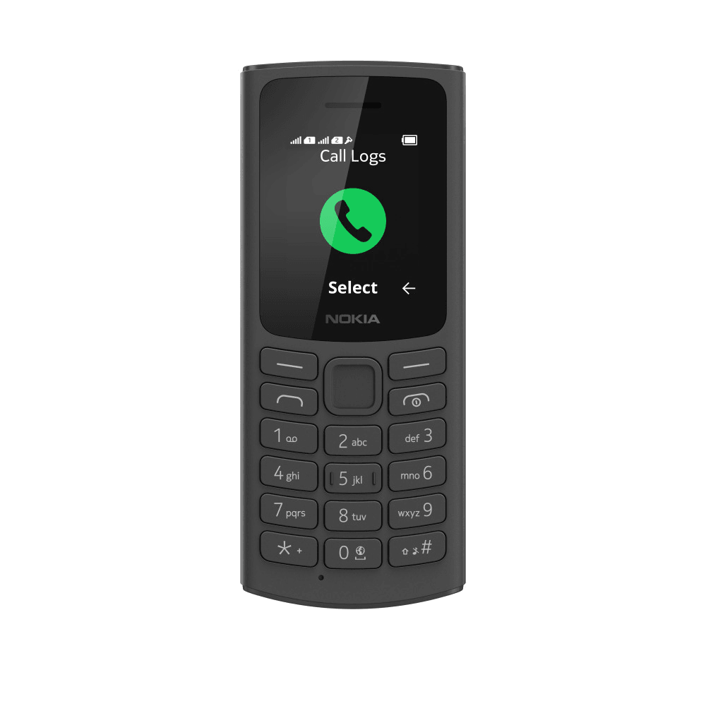 NOKIA 105 DS TA-1378 4G BLACK, 1.8'', 1 Core, 128MB + 48MB (ROM/RAM), 2 Sim, LTE + GSM/GPRS/WCDMA, Micro-USB, 1020mAh, 104,7g, 121x50x14,5