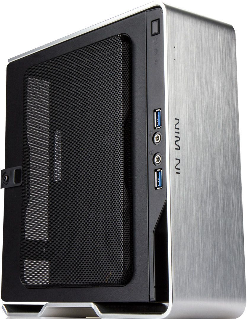 Корпус Inwin BQS696BS IP-AD150A7-2 черный 150W miniITX 2xUSB3.0 audio bott PSU