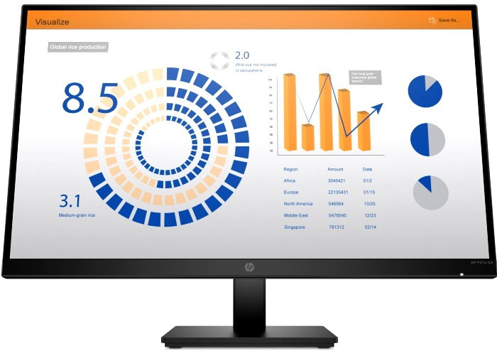 Монитор HP 27" P27q G4 черный IPS 5ms 16:9 1000:1 250cd Ultra HD 2K (1440p)