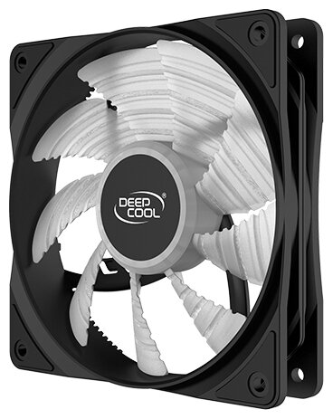 Вентилятор DEEPCOOL RF120R 120x120x25мм (96шт./кор, LED Red подсветка, 1300об/мин) Retail (RF120R)