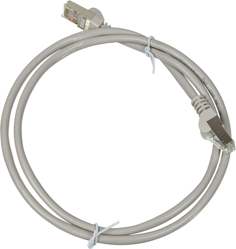 Патч-корд Lanmaster TWT-45-45-1.0/S-GY вилка RJ-45-вилка RJ-45 кат.5е 1м серый ПВХ (уп.:1шт)