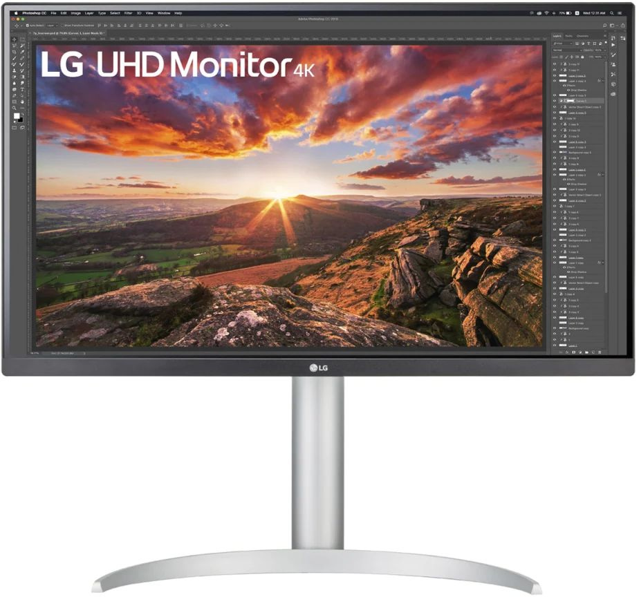 Мониторы Игровые Монитор LG 27" UltraGear 27UP850N-W IPS 3840x2160 60Hz 400cd/m2 16:9