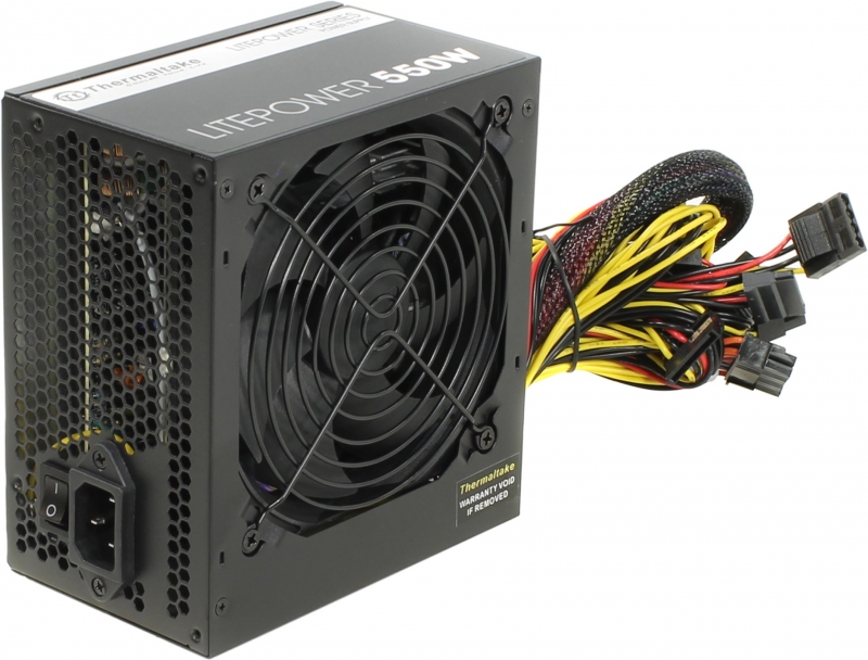 Блок питания Thermaltake ATX 550W LT-550P (24+4+4pin) APFC 120mm fan 5xSATA RTL